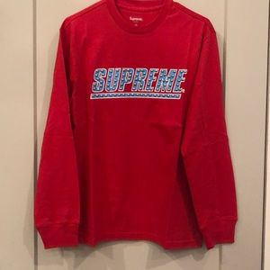Supreme Studded Long Sleeve Tee Shirt
